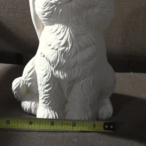 CERAMIC BISQUE CAT STATUE - Picture 7 of 8